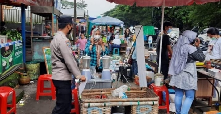 Antisipasi Pelaku Kejatahan habinkamtibmas Kecandran Sambang ke Pasar Tiban