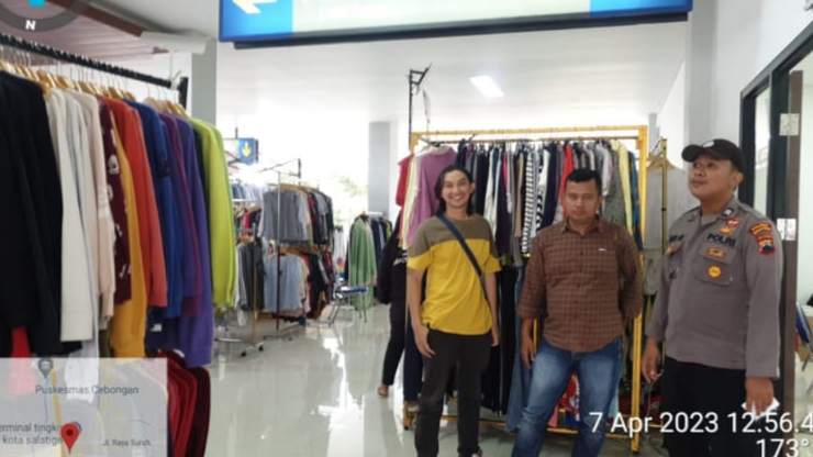 Beriikan Jaminan Keamanan, Polsek Tingkir Pantau Bazar Ramadhan