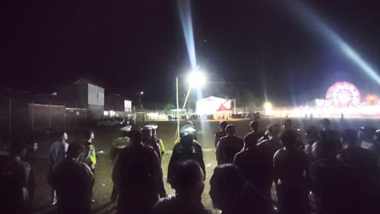 Alfalah Night Spectacular Di Lapangan Kecandran Mendapat Pengamanan Dari Polsek Sidomukti