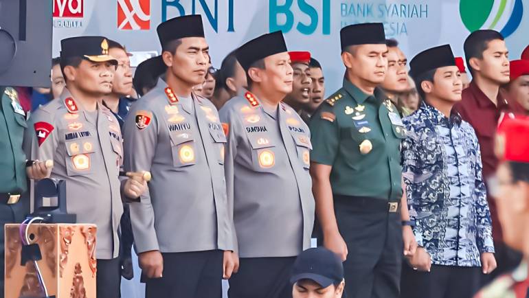 Ratusan Personil di Kerahkan Untuk Mengamankan Kunjungan Presiden Joko Widodo