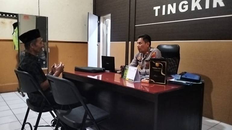 Ciptakan Situasi Kamtibmas Yang Aman, Kapolsek Tingkir Terima Kunjungan Ketua PPK Kecamatan Tingkir